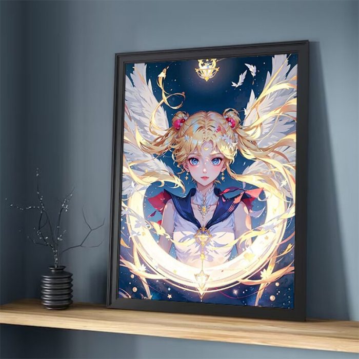 Posters for Wall Art Sailor Moon Canvas Decorative Painting Decorative Pictures for Living Room Cute Room 6 - Sailor Moon Store