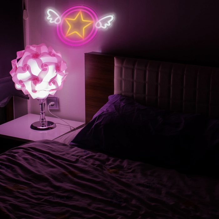 Sailor Moon Anime Neon Sign Magic Stick Anime Kawaii Hanging Led Light Home Bedroom Birthday Party 5 - Sailor Moon Store