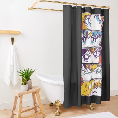Sailor Scouts Shower Curtain Official Cow Anime Merch
