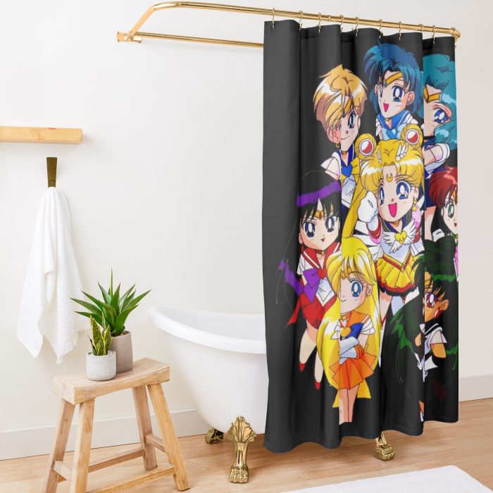 Sailor Moon Shower Curtain Official Cow Anime Merch