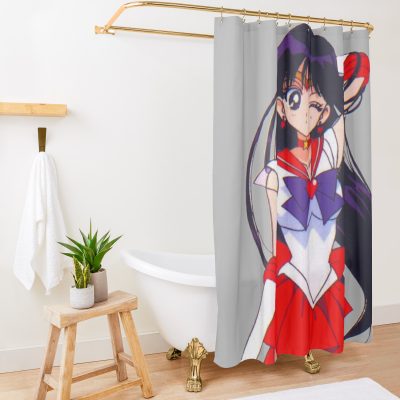 Sailor Mars Shower Curtain Official Cow Anime Merch